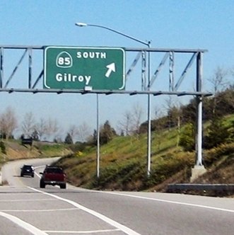 CLICK to go RIGHT to Highway 85 South from Highway 17 North