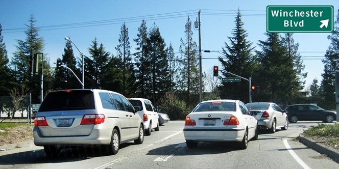 CLICK to continue: Right on Winchester Blvd from H85 S